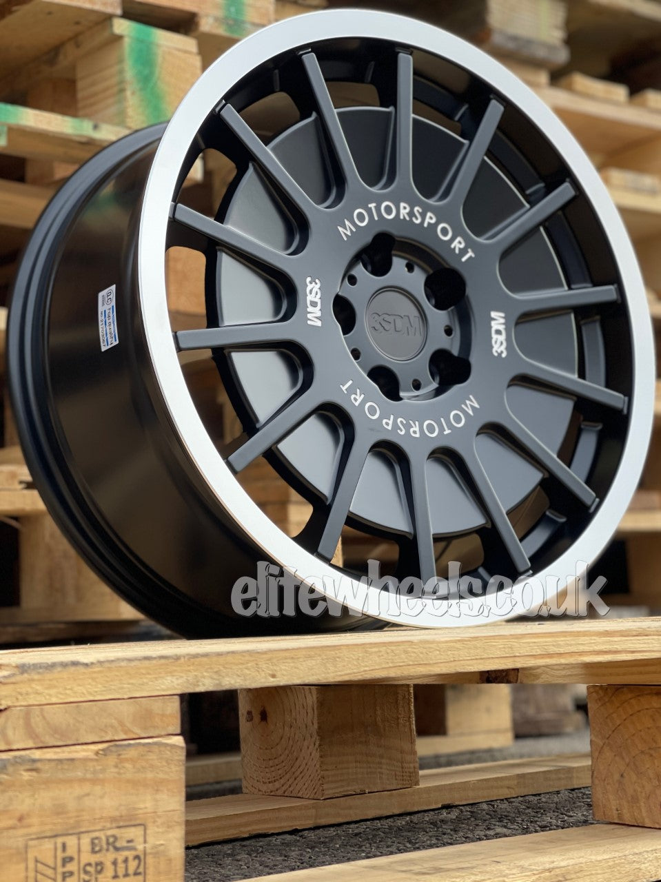 18" 3SDM 0.66 Matt Black Mirror Polished Lip