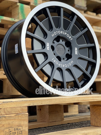 18" 3SDM 0.66 Matt Black Mirror Polished Lip