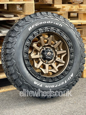 17 inch Fuel Covert Matt Bronze Fitted With A BFG KO2 All Terrain Tyre, Perfect For Volkswagen Transporters