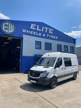 Load image into Gallery viewer, 17&quot; Mercedes Sprinter Volkswagen Crafter Black Rhino Warlord &amp; BFG Tyre Package
