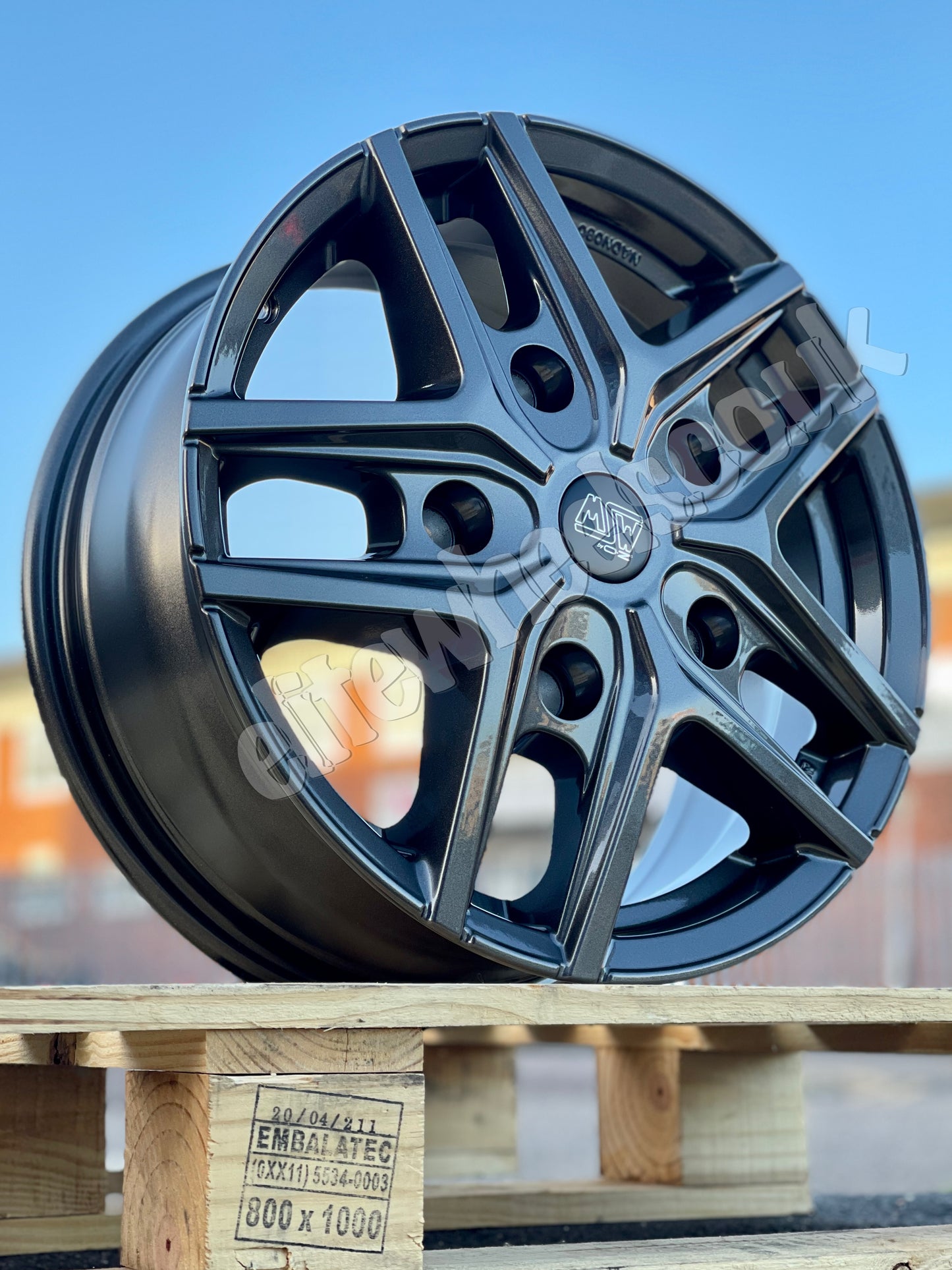 16" Ford Transit Custom MSW 40 Gunmetal Alloy Wheels
