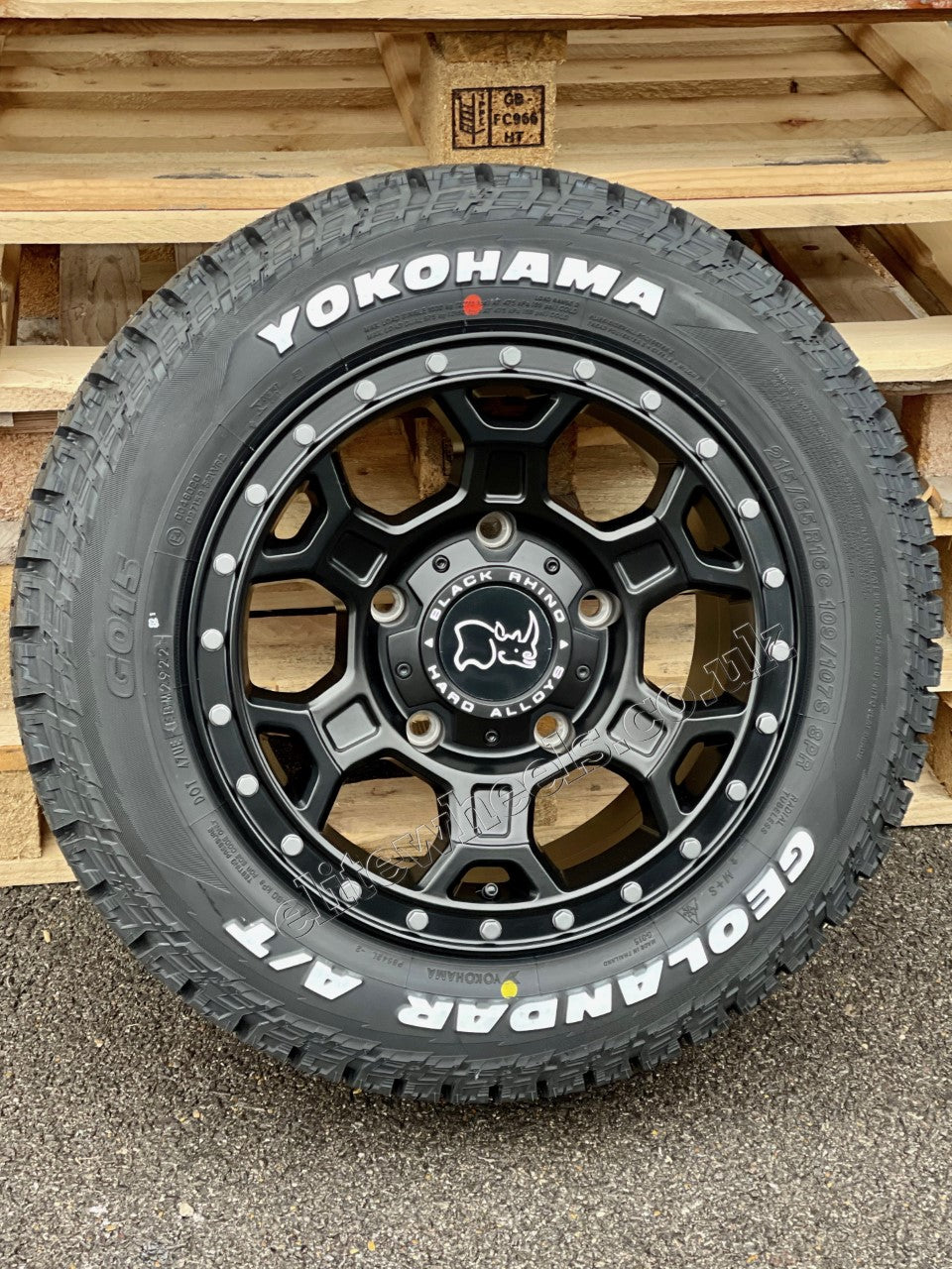 16" Ford Transit Custom Black Rhino Midhill Matt Black Alloy Wheels and Tyres