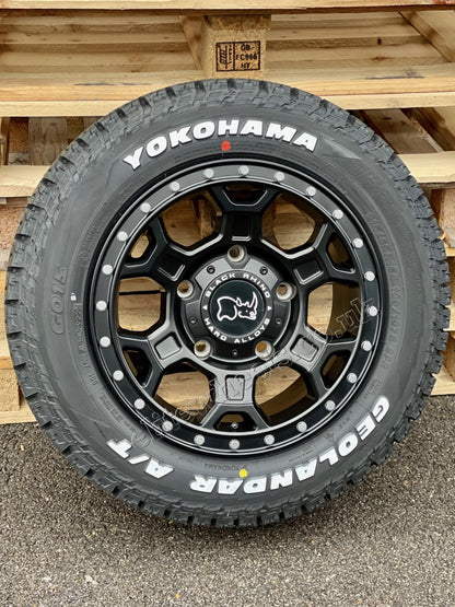 16" Ford Transit Custom Black Rhino Midhill Matt Black Alloy Wheels and Tyres