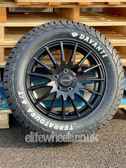 16" Volkwagen Caddy Romac Pulse Alloy Wheels and All Terrain Tyres