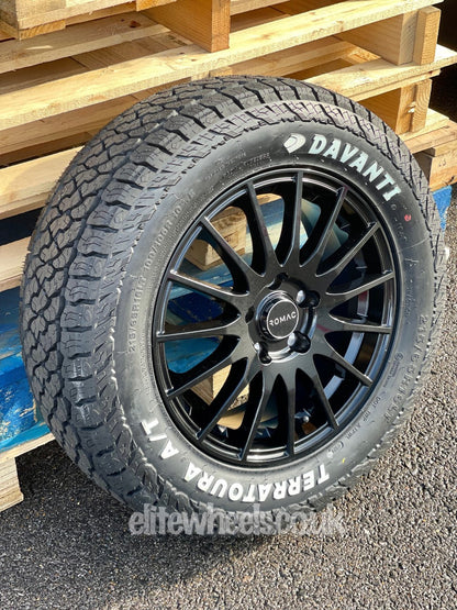 16" Volkwagen Caddy Romac Pulse Alloy Wheels and All Terrain Tyres