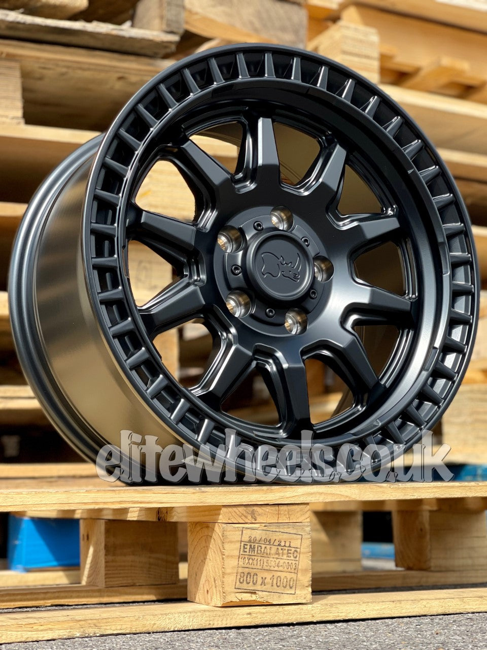 VW Transporter 17 Inch Black Rhino Calico Swamper Alloy Wheels